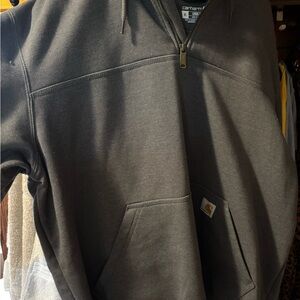 Carhartt Men's Dark Gray Zip-Up Sweater